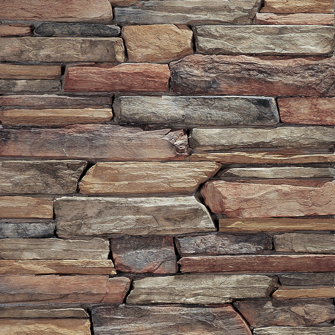 Eldorado Sawtooth Rustic Ledge with rugged textures and warm earth-tone stone pieces