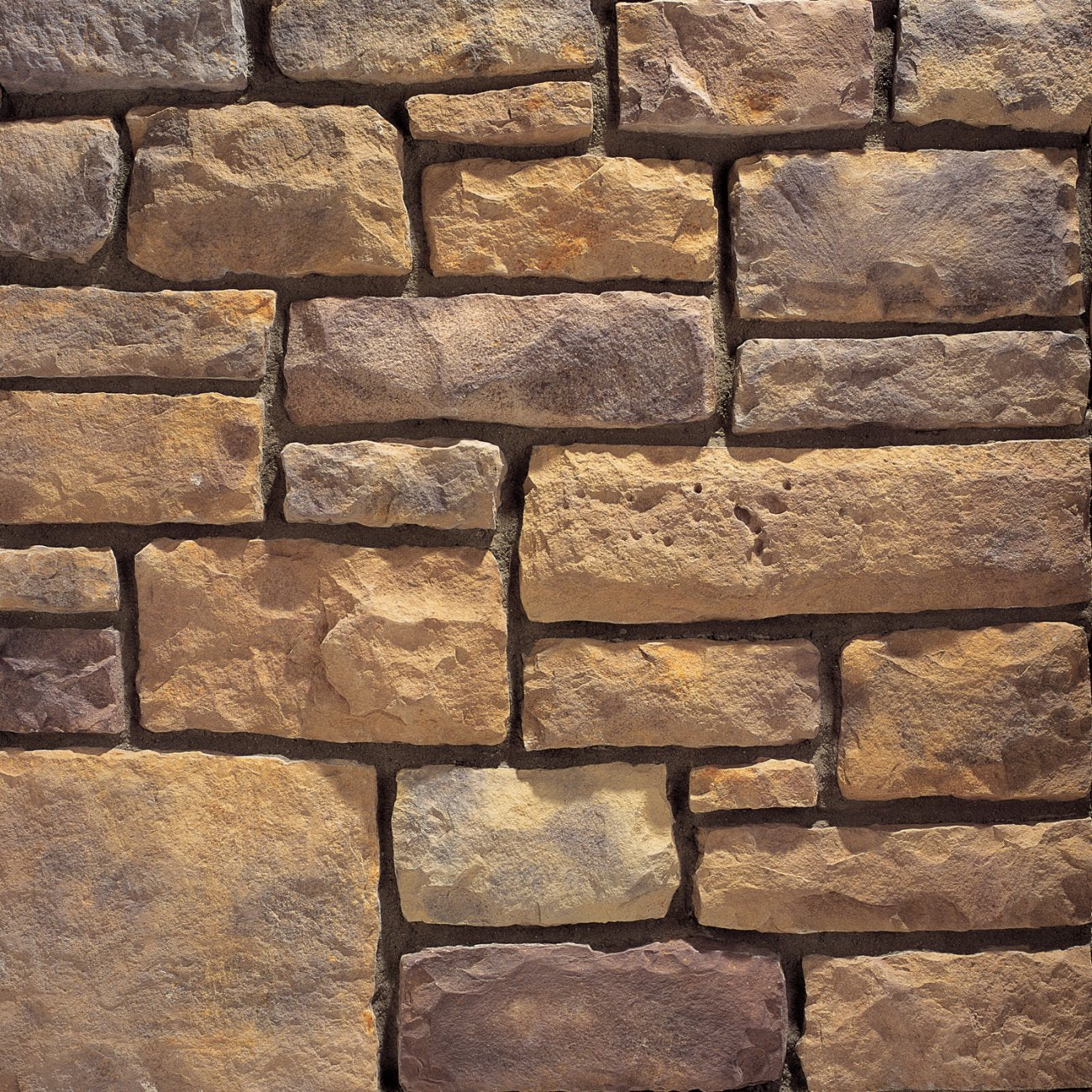 Eldorado Shilo Limestone stone veneer in warm cream and tan tones with refined, chiseled limestone texture