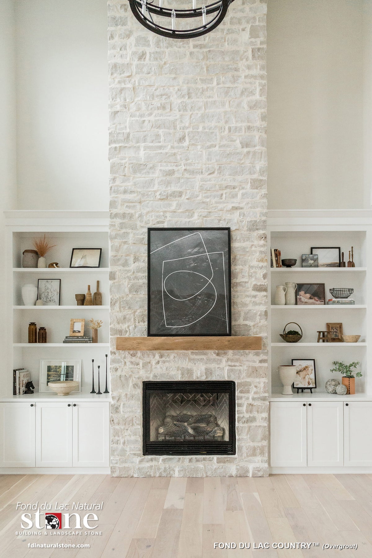 Fond du Lac Country natural stone in a completed project