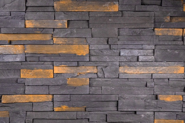 Sunset Stone - Gold Rundle Stacked Stone, 3-inch panels