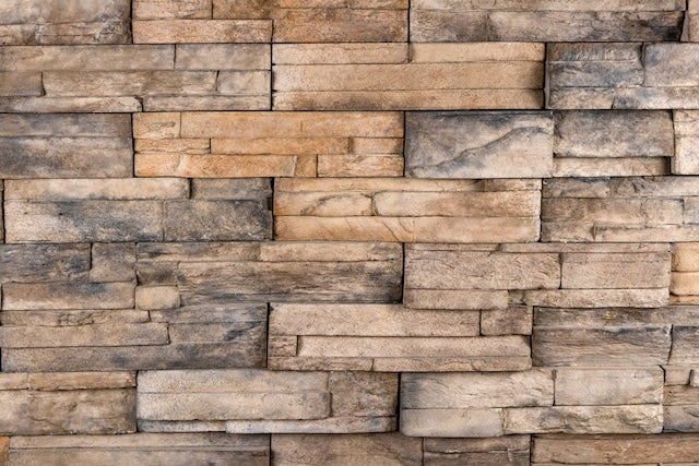 Sunset Stone - Grizzly Peak Stacked Stone, 3-inch panels
