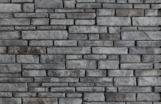 Pattern of gray stone bricks