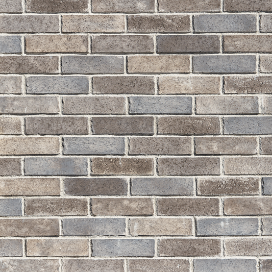 Pattern of gray and brown bricks