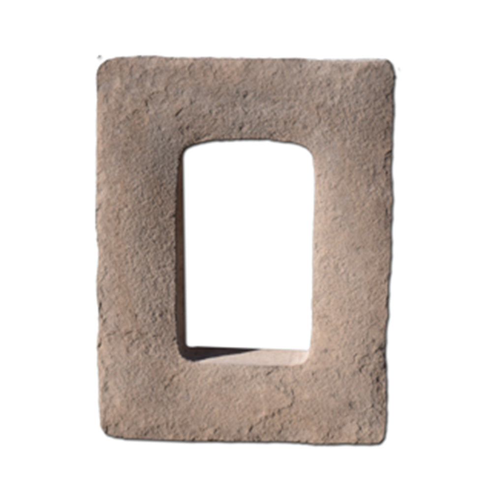 Prestige Receptacle Block for electrical outlet installation in stone veneer