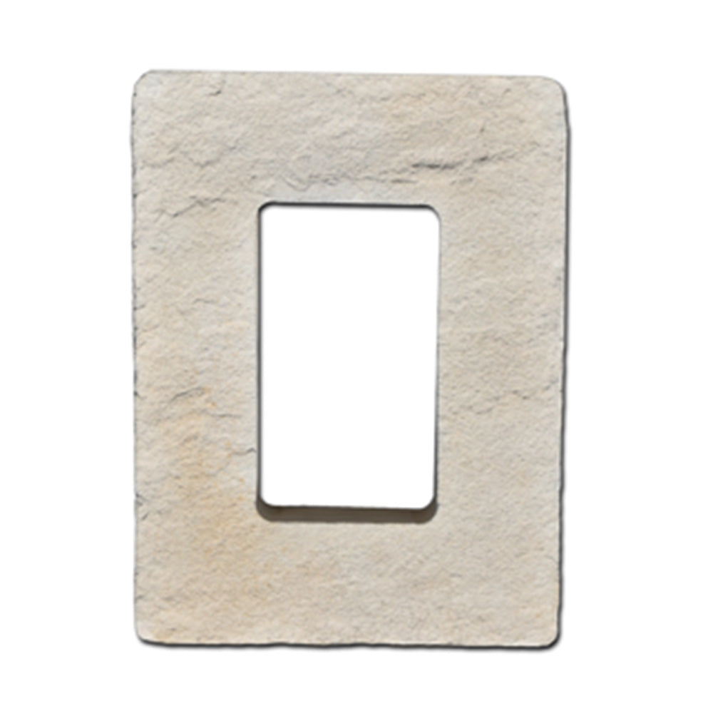 Prestige Receptacle Block for electrical outlet installation in stone veneer