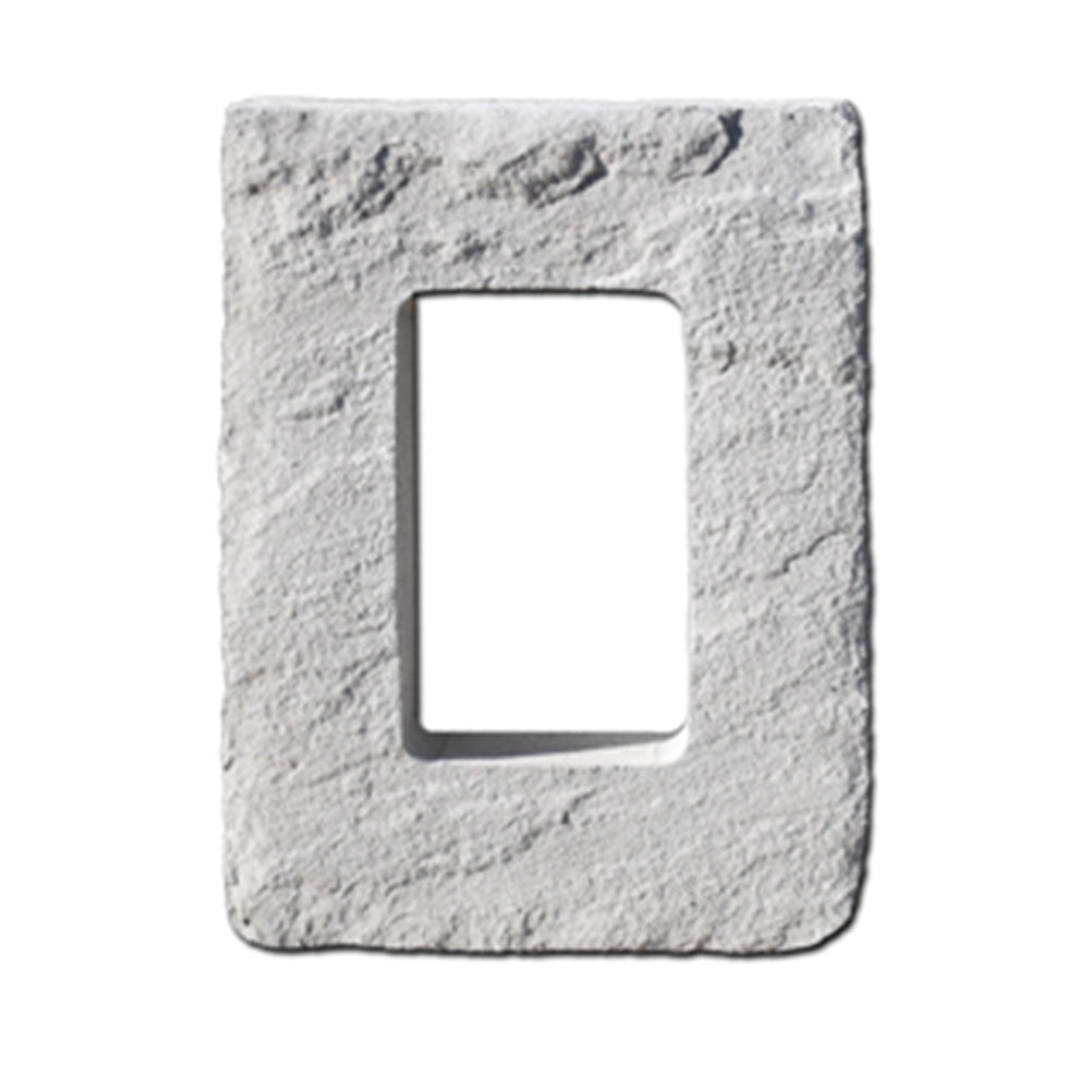 Prestige Receptacle Block for electrical outlet installation in stone veneer