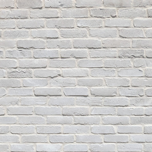 Pattern of gray bricks on a white background