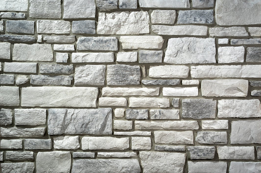 Pattern of stone tiles with a neutral color palette