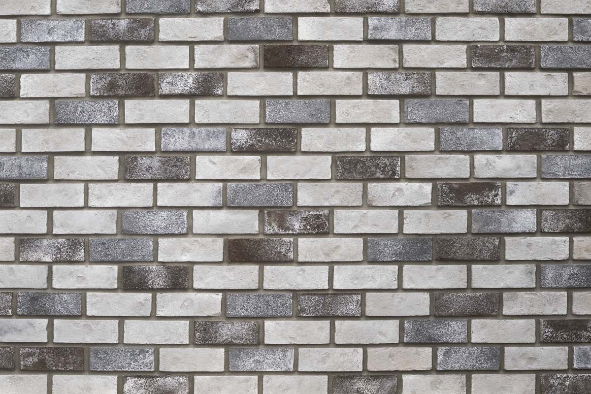 Pattern of gray and white bricks