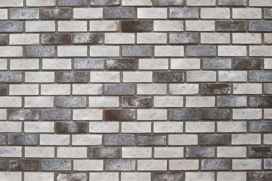 Pattern of gray and white bricks