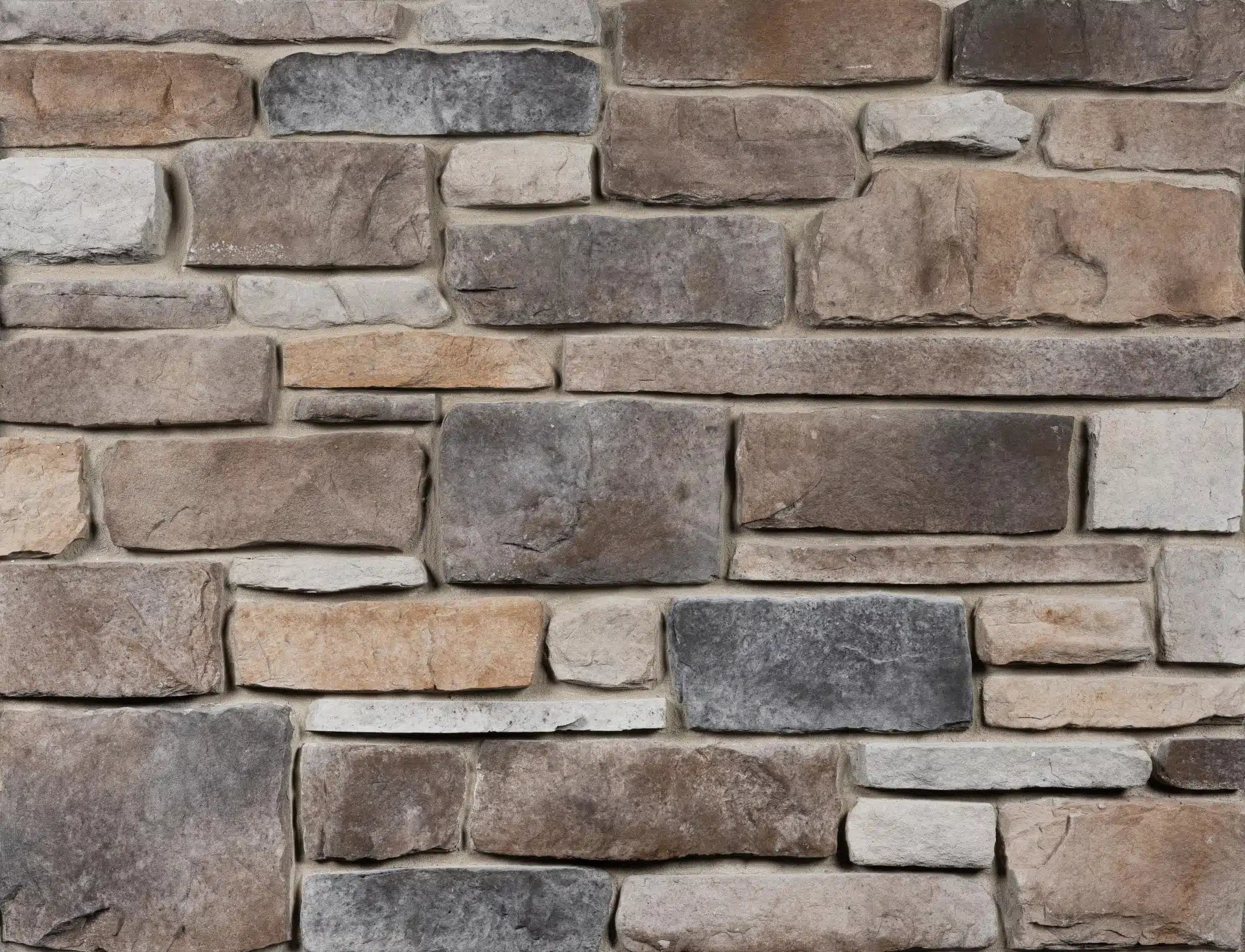 Casa Di Sassi Gola Ledgestone veneer featuring warm earthy tones, stacked stone texture, and rugged natural stone character.