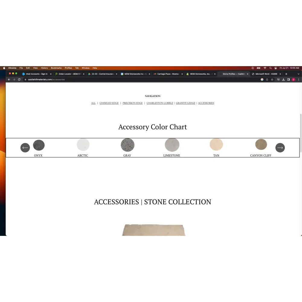 Castlehill Materials - Hearth Stone
