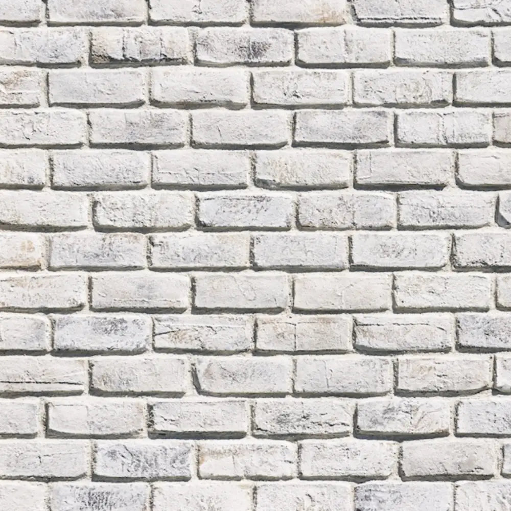 Creative Mines Arcticdrift Craft Cannery Brick featuring cool white and pale gray tones, textured brick surfaces, and modern industrial masonry character.