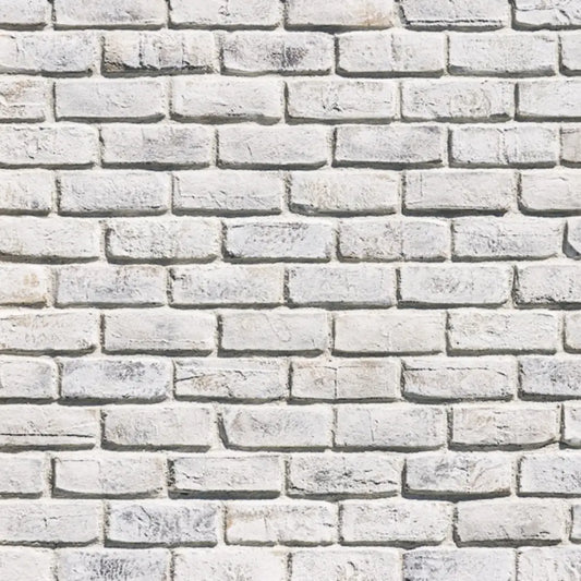 Creative Mines Arcticdrift Craft Cannery Brick featuring cool white and pale gray tones, textured brick surfaces, and modern industrial masonry character.