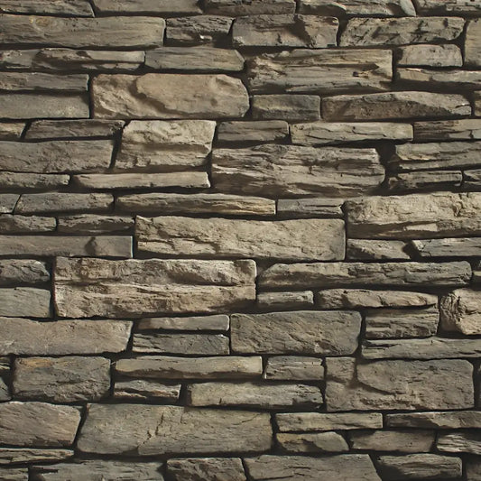Creative Mines Bison Craft Trail Ledge stone veneer featuring rugged ledgestone texture, natural earth tones, and bold architectural character.