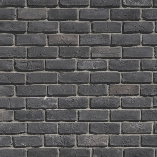 Creative Mines Shadowdance Craft Cannery Brick featuring deep charcoal tones, textured brick surfaces, and industrial masonry character