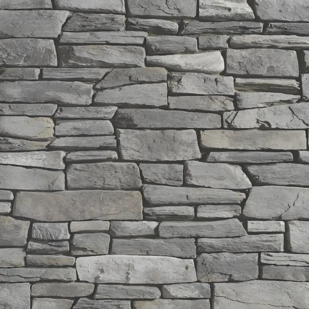 Creative Mines Shadowplay Craft Trail Ledge stone veneer featuring dramatic tonal contrast, rugged ledgestone texture, and bold architectural character.