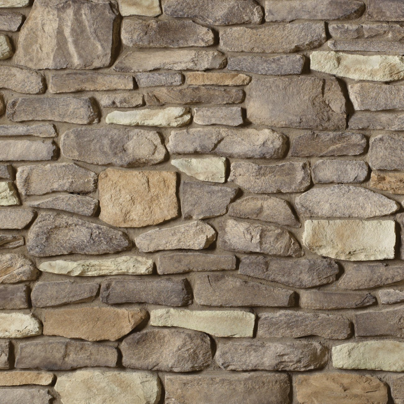 Cultured Stone Burnt Ochre Del Mare Ledgestone veneer featuring warm ochre tones, layered stacked texture, and rugged natural stone character.