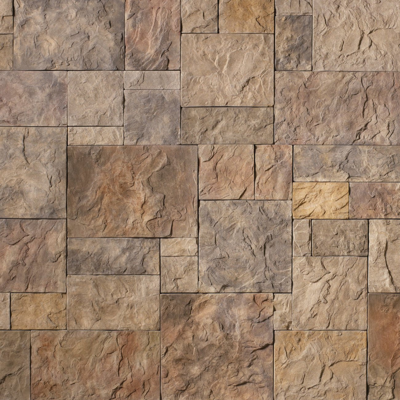 Cultured Stone Chardonnay European Castle Stone veneer featuring soft golden-beige tones, hand-hewn block texture, and old-world natural stone character.