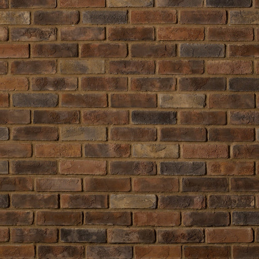 Cultured Stone High Desert used brick veneer featuring warm sun-washed earth tones, weathered reclaimed texture, and authentic vintage brick character.