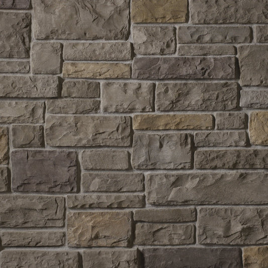 Cultured Stone San Francisco Cobblefield stone veneer featuring cool coastal gray tones, classic cobblestone texture, and weathered Old World masonry character.