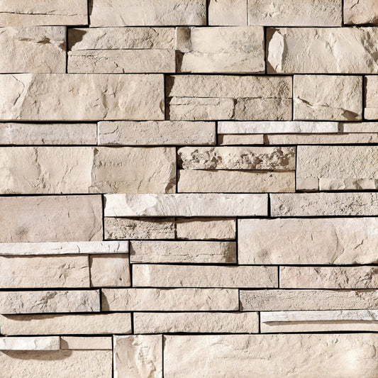 Dutch Quality Arizona Dry Stack manufactured stone veneer with rugged, stacked texture and Southwestern color blend