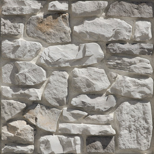 Dutch Quality Winter Point Tuscan Ridge veneer featuring cool gray and taupe tones, rugged layered texture, and Old World Tuscan stone character