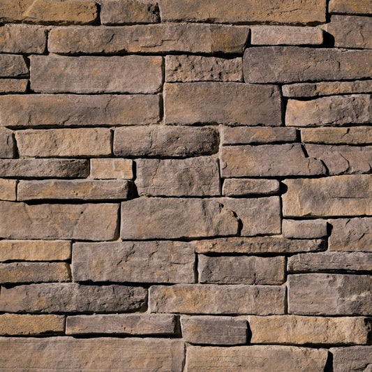 Eldorado Asheville Mountain Ledge rugged gray and charcoal hand-split ledgestone with deep texture and varied stone profiles
