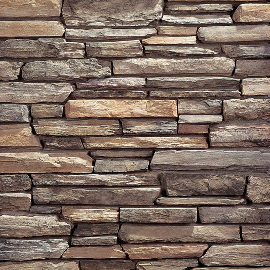 Eldorado Cascade Rustic Ledge stone with cool gray tones and rugged, stacked texture