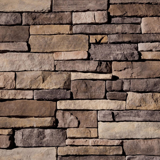 Eldorado Charleston Mountain Ledge warm earth-tone hand-split ledgestone with rugged texture and varied profiles