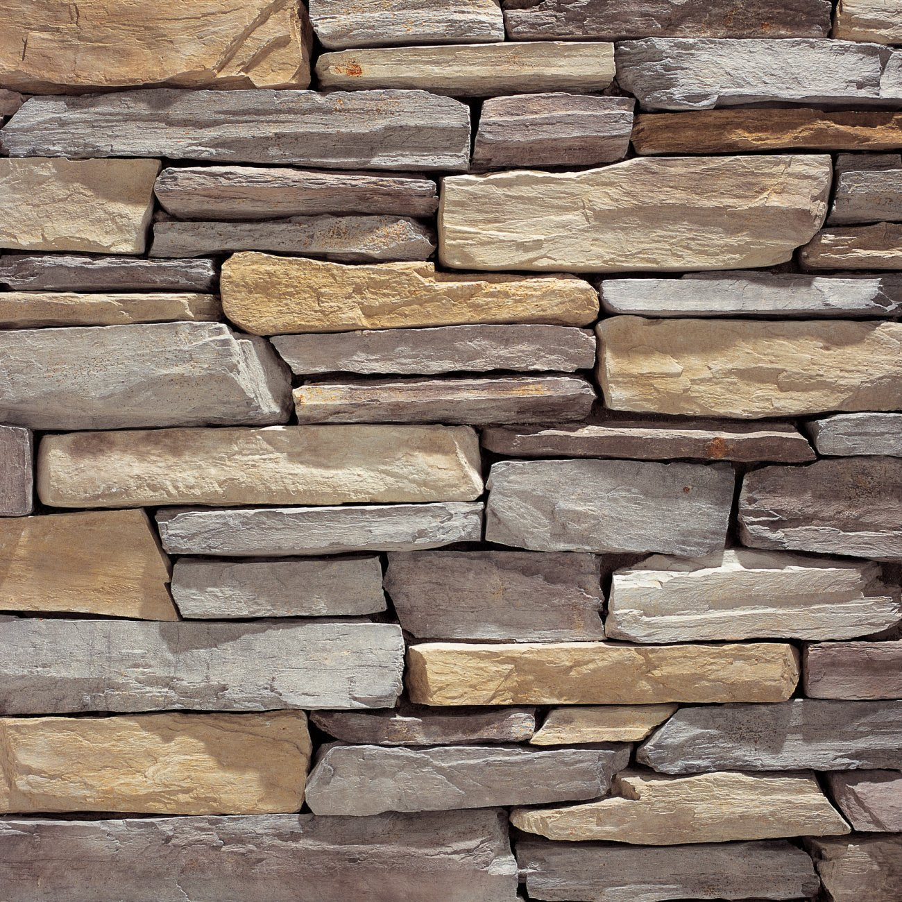 Eldorado Clearwater Rustic Ledge stone with soft gray and neutral tones in a rugged stacked-stone profile