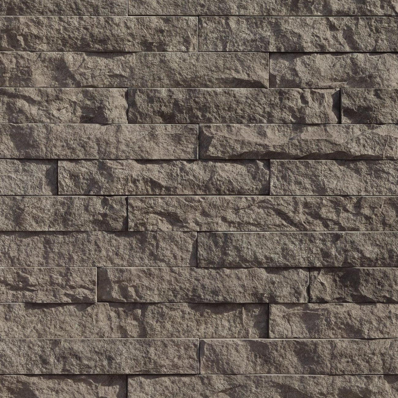 Eldorado Sage LedgeCut33 stone veneer with warm gray and soft green earth tones in a modern stacked-stone profile