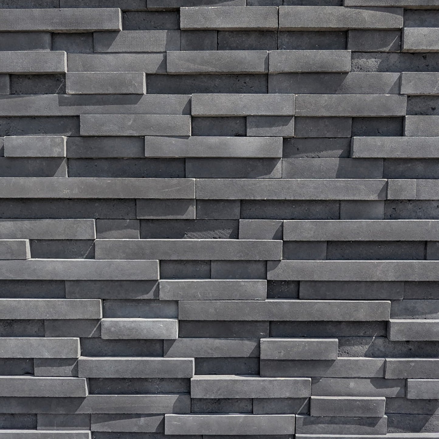 Prestige Black Onyx Designer Cut stone veneer with clean linear design