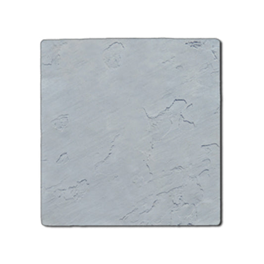 Rectangular stone tile with a textured surface on a grey background