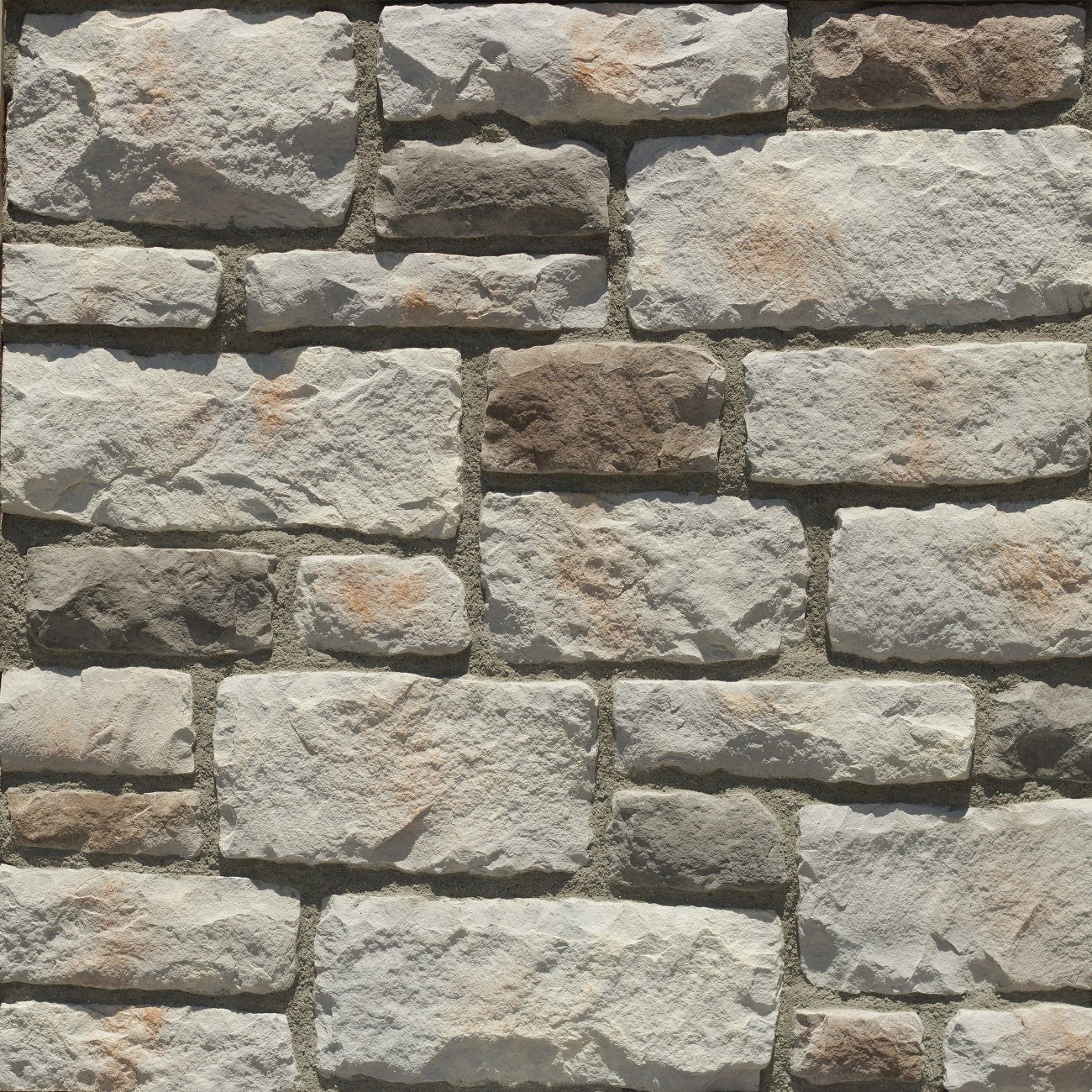 StoneCraft Hamilton Heritage stone veneer featuring gray and warm neutral tones, timeworn textured faces, and classic Old World masonry character