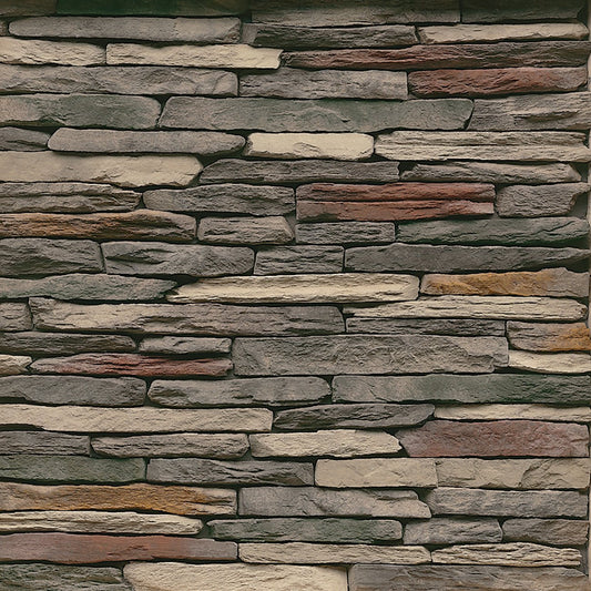 StoneCraft Tennessee Laurel Cavern Ledge stone veneer featuring warm earth-tone color variation, rugged ledgestone texture, and dimensional quarry-style stone character.
