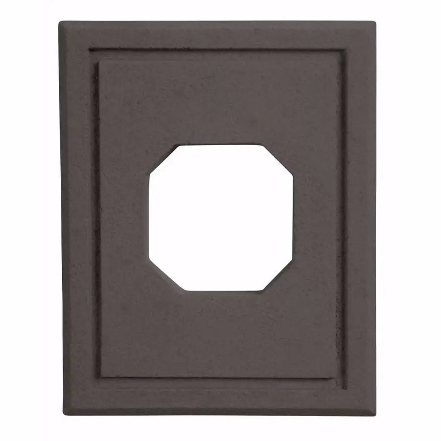 Charcoal Versetta Stone Light Box designed for mounting light fixtures on stone veneer walls
