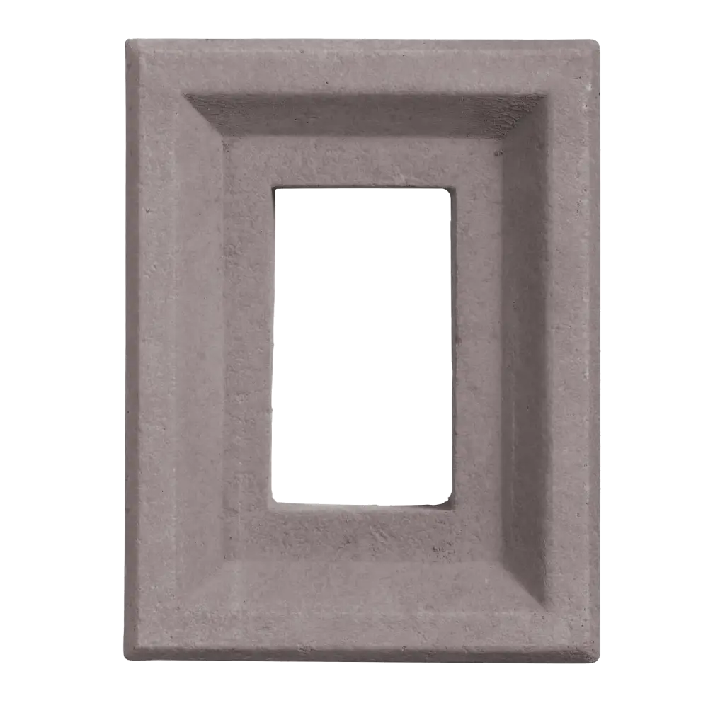 Stone Grey Versetta Stone Receptacle Box designed for mounting electrical outlets in stone veneer walls