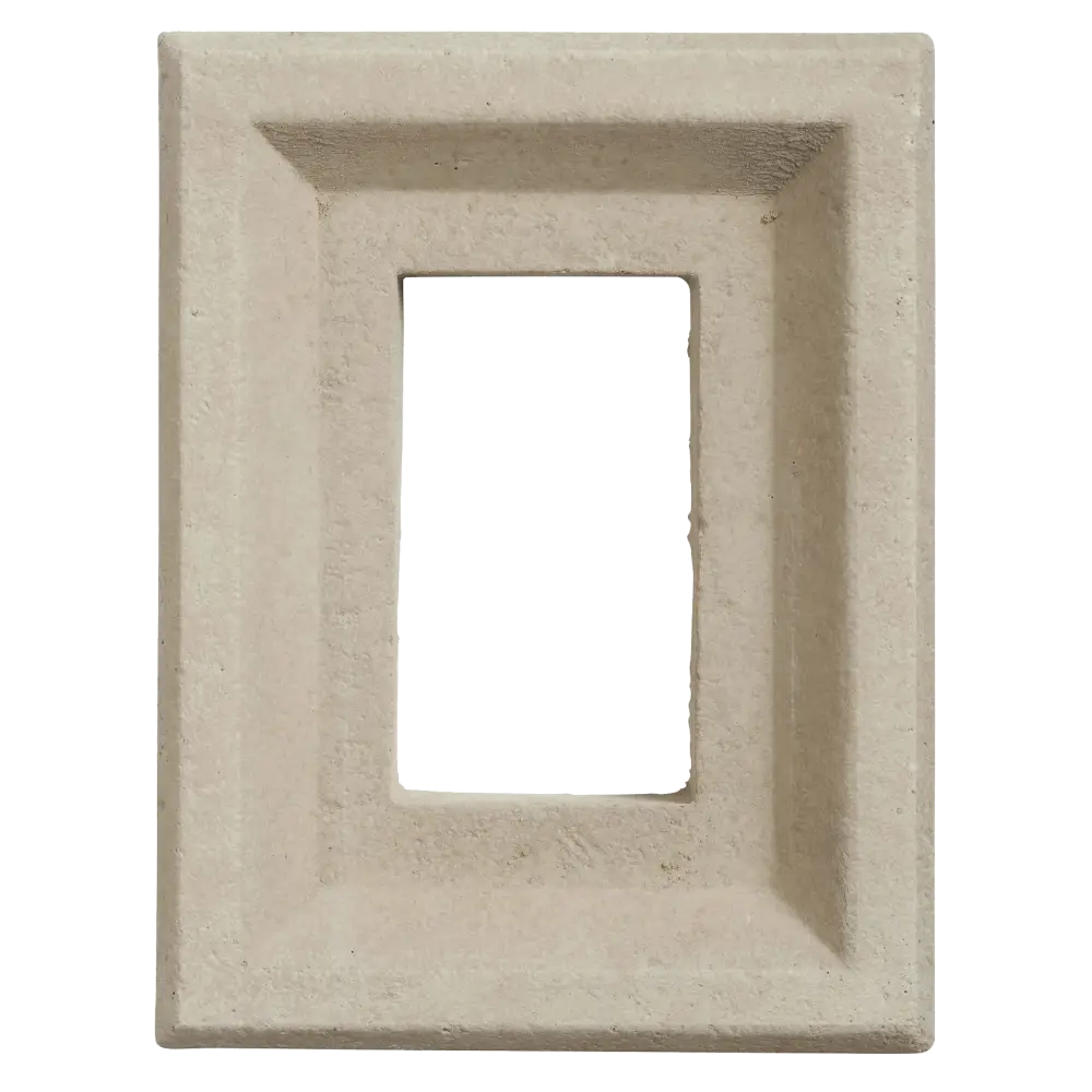 Taupe Versetta Stone Receptacle Box designed for mounting electrical outlets in stone veneer walls